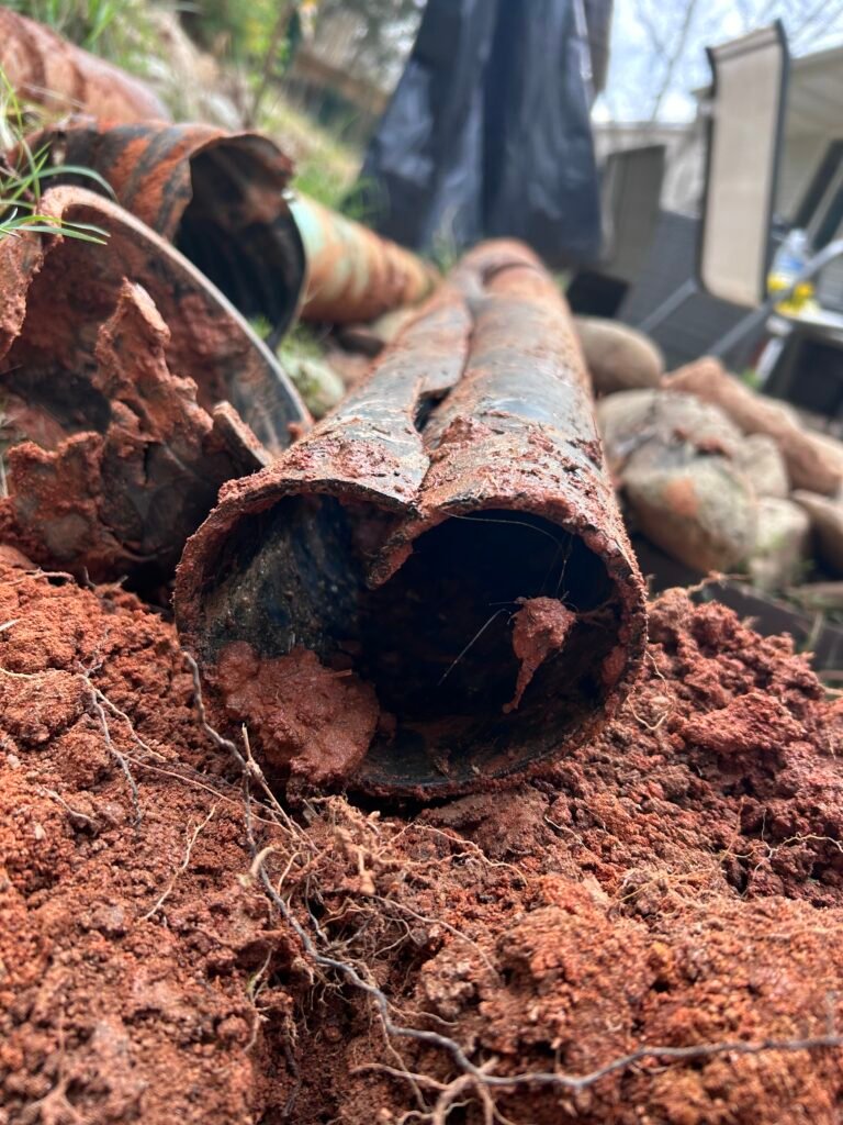 IMG_5718 septic/sewer pipe repair